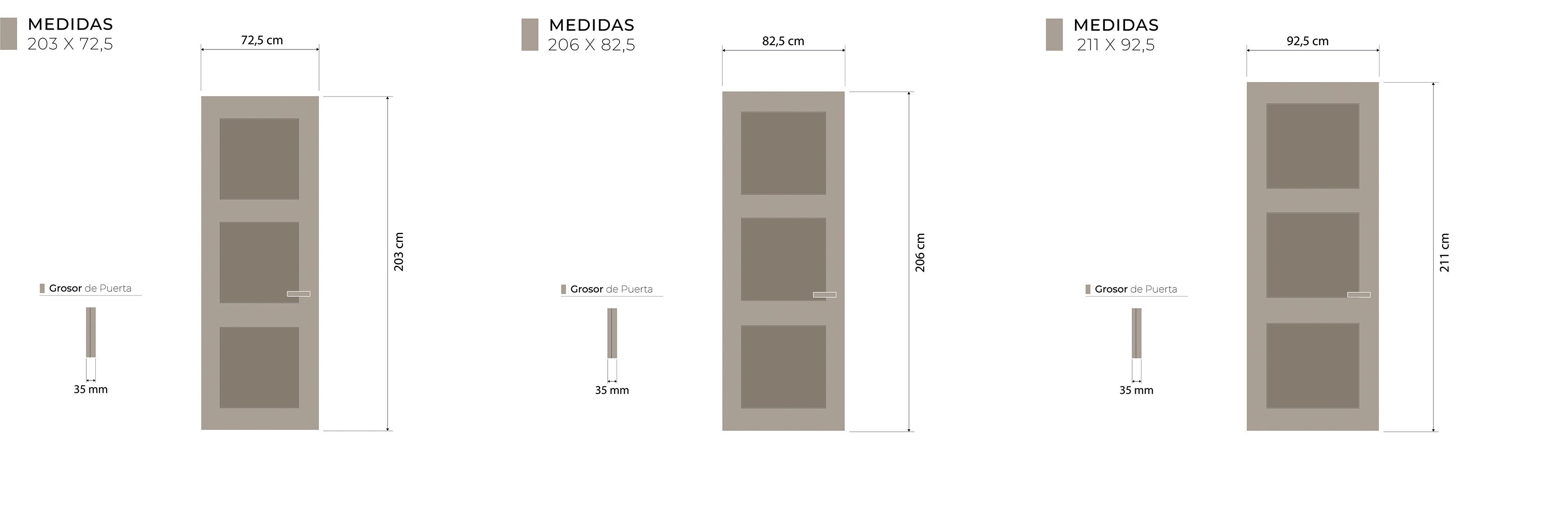 Medidas Técnicas Dogliani Fresado R